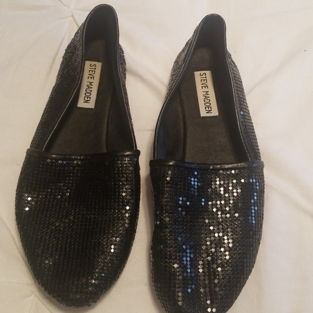Steve Madden sequin loafers